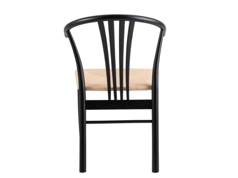 Krzesło York czarne/ naturalne - ACTONA